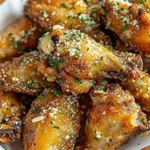Garlic Parmesan Wings.