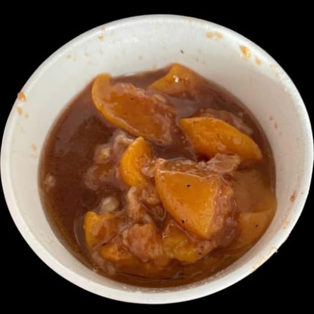 Peach Cobbler.