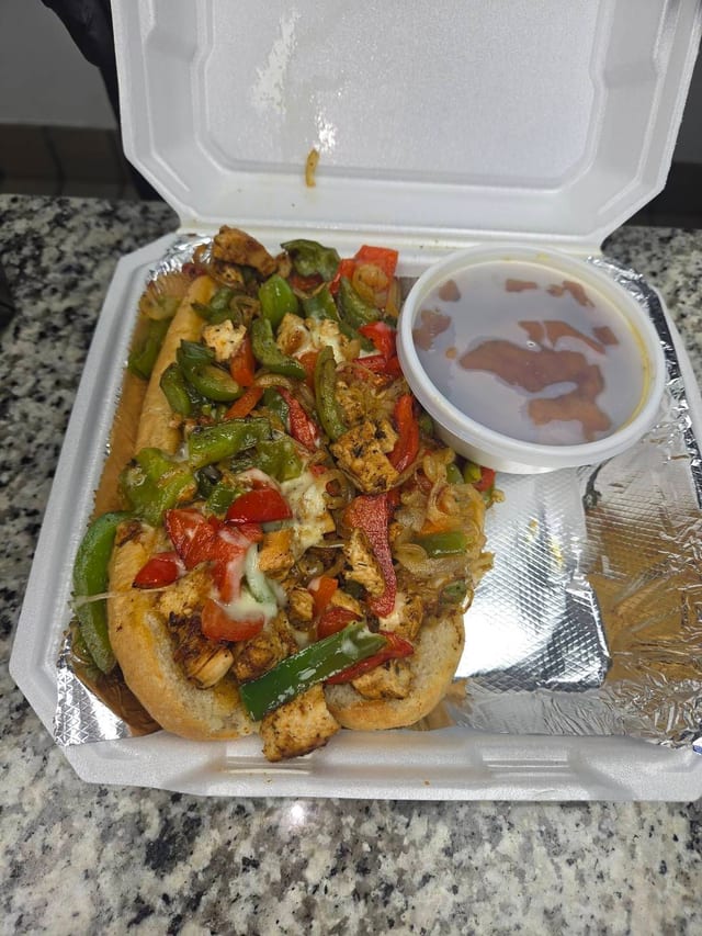 Chicken Philly Sandwich.