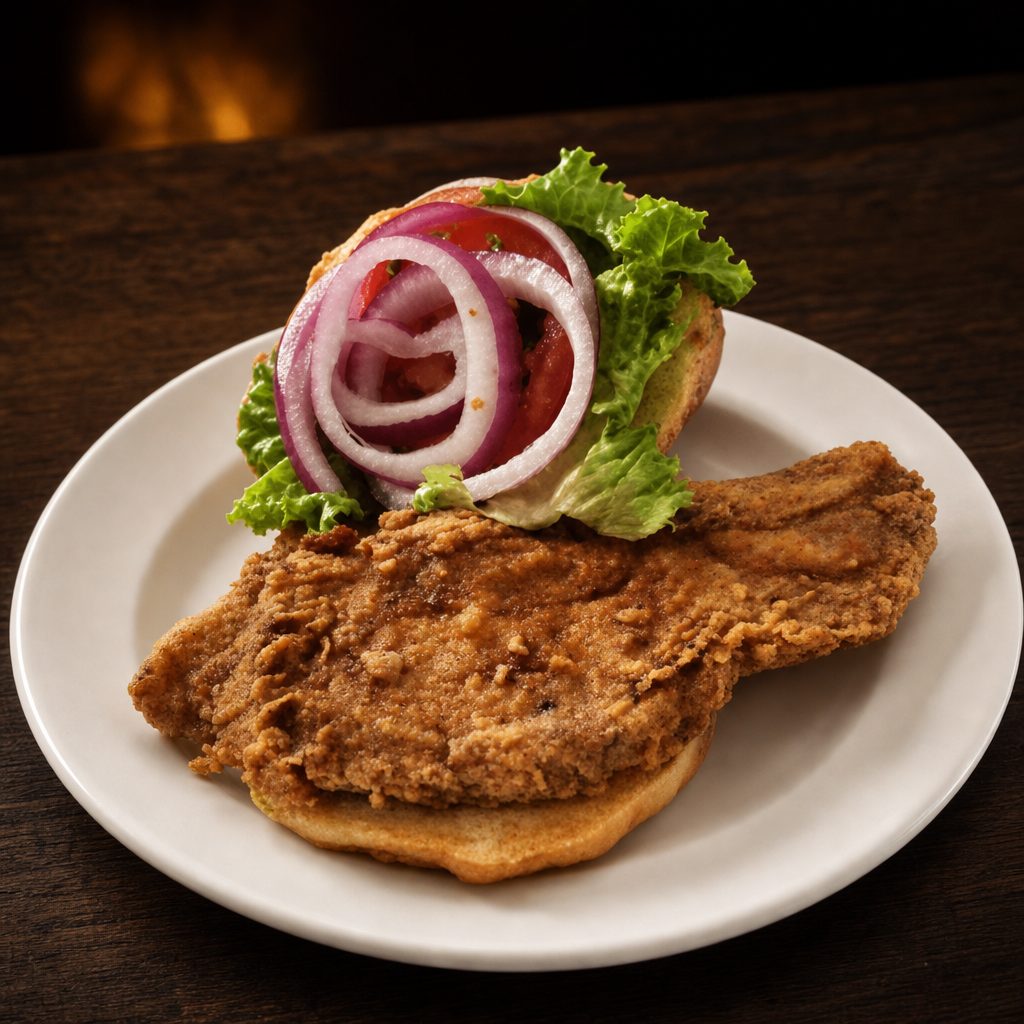 Pork Chop Sandwich.