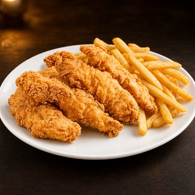 10 pc tenders with fries.