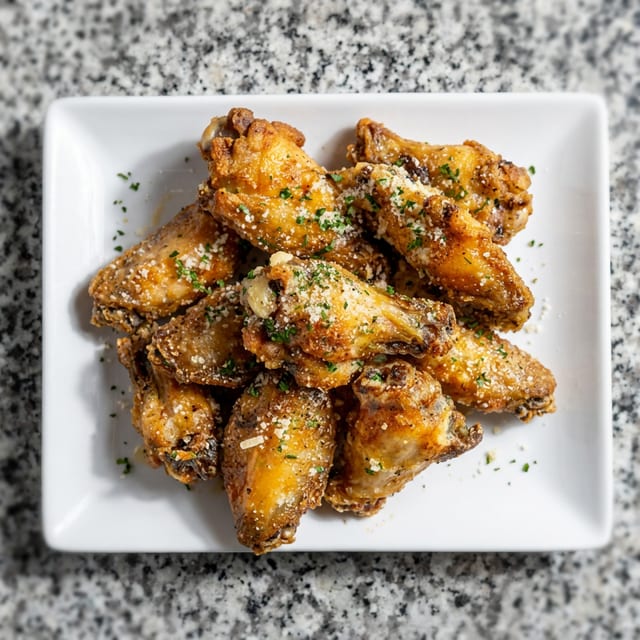 Garlic Parmesan Wings.
