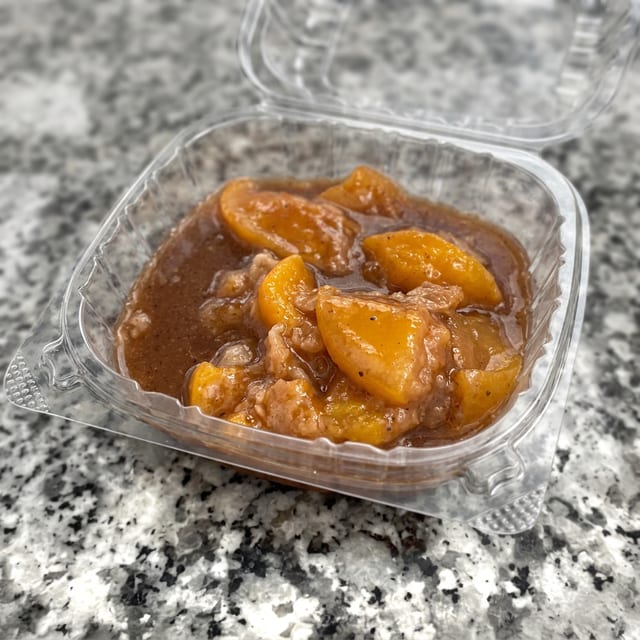 Peach Cobbler.