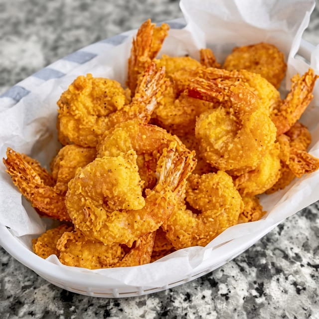 Six piece shrimp with side.